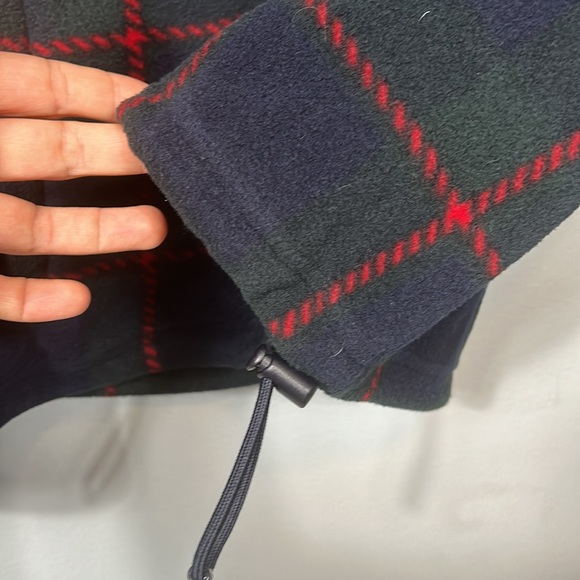Vintage 90's Ralph Lauren Plaid Full Zip Fleece Unisex Jacket Petite M - Picture 5 of 14